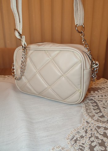 DeFacto Bej Deri Kadın Omuz Çantası askılı - Görsel 4