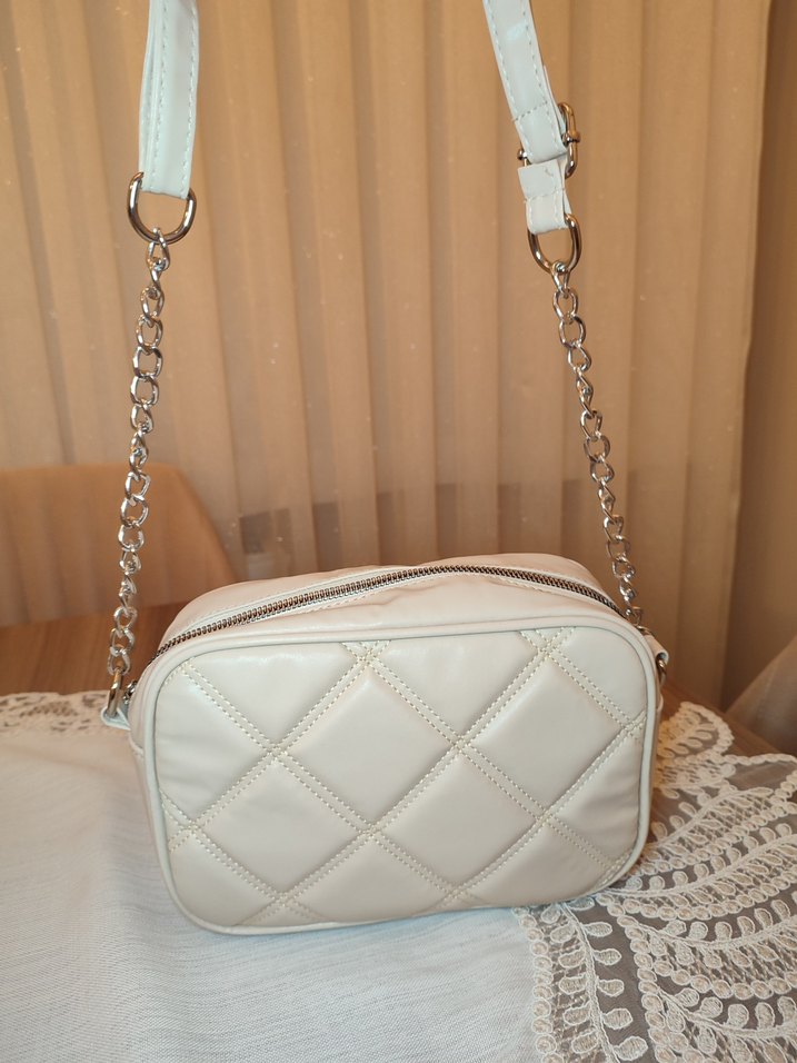 DeFacto Bej Deri Kadın Omuz Çantası askılı - Görsel 2