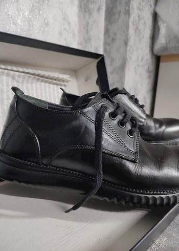 Bambi 41 Siyah Erkek Deri bot ayakkabı - Görsel 2