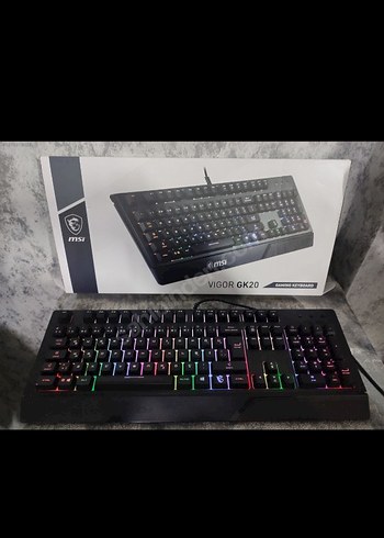 MSI VİGOR GK20 oyuncu mekanik Işıklı Kablolu Klavye - Görsel 3