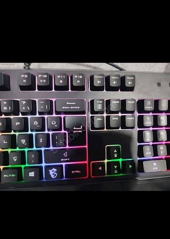MSI VİGOR GK20 oyuncu mekanik Işıklı Kablolu Klavye - Görsel 6
