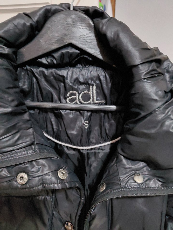 AdL marka Siyah Deri Görünümlü Kadın Kışlık Ceket - Görsel 2