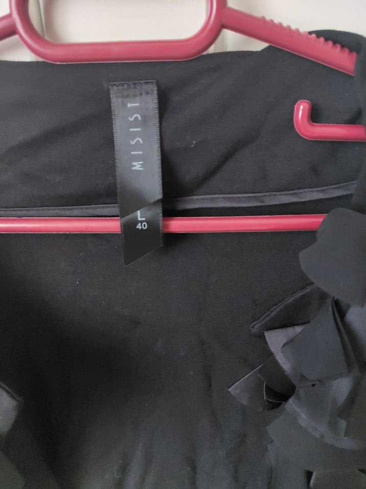 Siyah Uzun Kollu Fırfırlı Bolero - Görsel 2