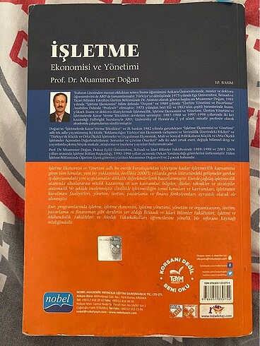  İşletme ekonomisi ve yönetimi