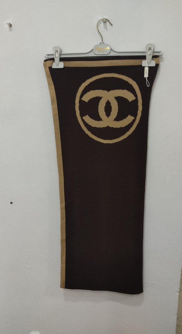 Bohem Gri Kadın Örgü Şal - Görsel 2