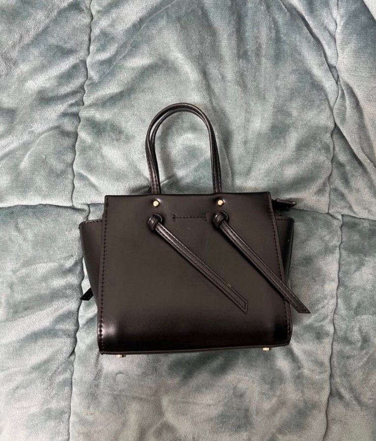 Zara Siyah Minimalist Deri Kadın Çanta — görsel 2/6