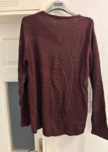 Avva Bordo Erkek Bisiklet Yaka Triko Kazak - Görsel 2