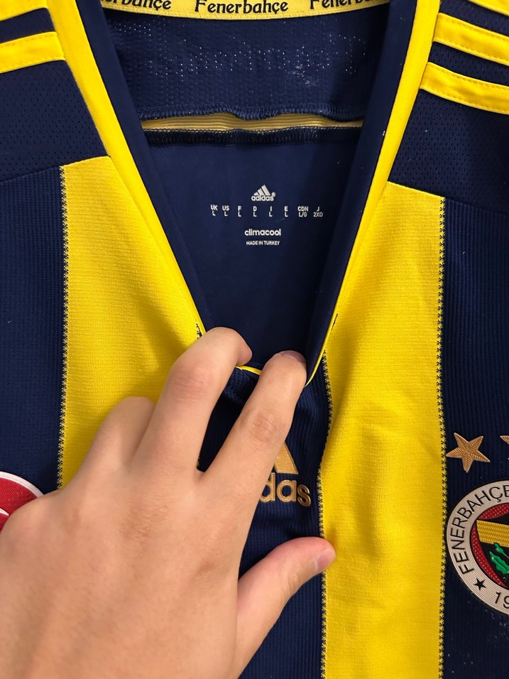 Erkek Sarı-Lacivert Çizgili Fenerbahçe Forması - Görsel 3