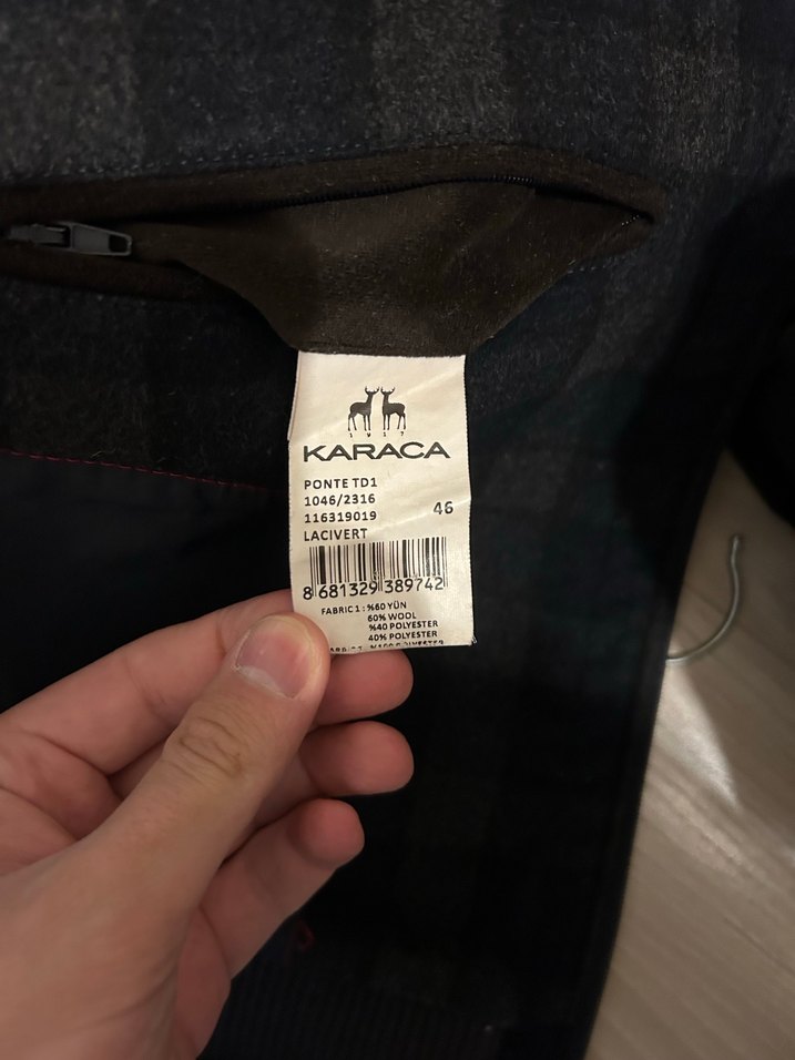 Karaca Düğmeli Gri Regular Fit Erkek Ceket - Görsel 3