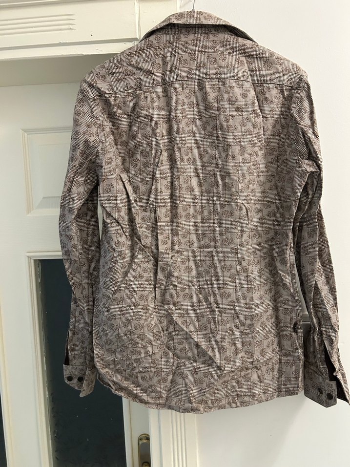 Pierre Cardin Bej Desenli Pamuk Uzun Kollu Erkek Gömlek - Görsel 2