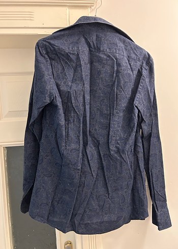 Pierre Cardin Erkek Mavi Gömlek Düğmeli Yakalı - Görsel 2