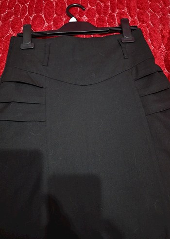 Siyah Uzun Kadın Etek - Görsel 5