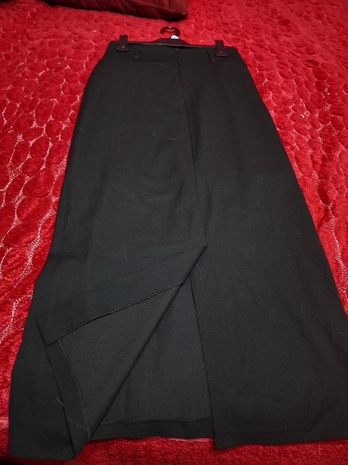 Siyah Uzun Kadın Etek - Görsel 4