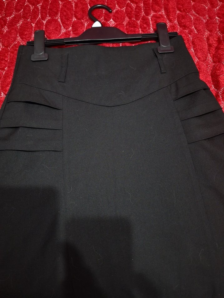 Siyah Uzun Kadın Etek - Görsel 5