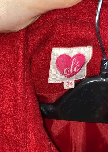 Kırmızı KOTON Kaban Yeni - Görsel 3