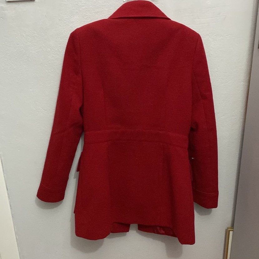Kırmızı KOTON Kaban Yeni - Görsel 4