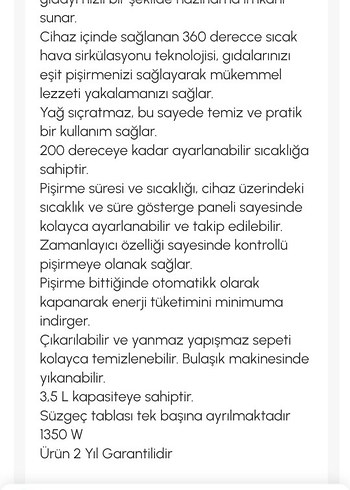 Beyaz Elektrikli Fritöz ve Izgara - Görsel 5