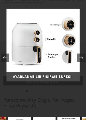 Beyaz Elektrikli Fritöz ve Izgara - Görsel 4