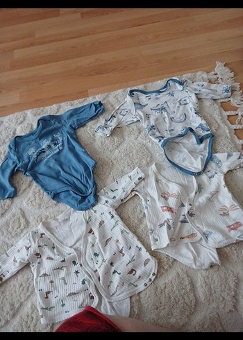 Mavi Erkek Bebek Kısa Kollu Body - Görsel 3