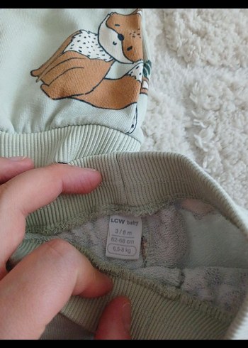 Kahverengi Peluş Detaylı Bebek Erkek Takımı - Görsel 2