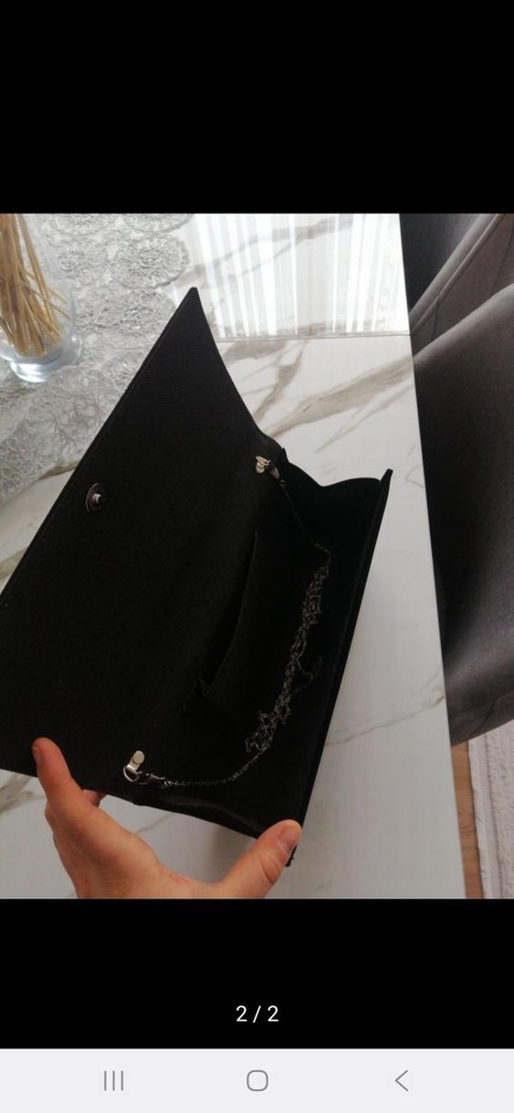 Tel Kırma Desenli Portföy Çanta - Görsel 2