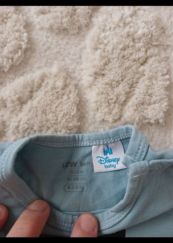 Mavi Mickey Baskılı Bebek Takımı Kapüşonlu - Görsel 2