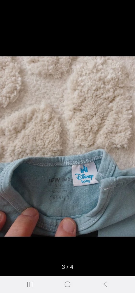 Mavi Mickey Baskılı Bebek Takımı Kapüşonlu - Görsel 2