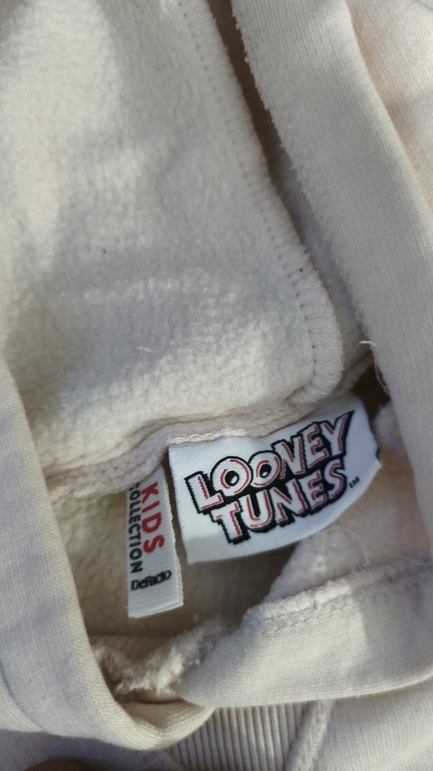 Bugs Bunny Baskılı Kadın Beyaz Sweatshirt standart beden - Görsel 3