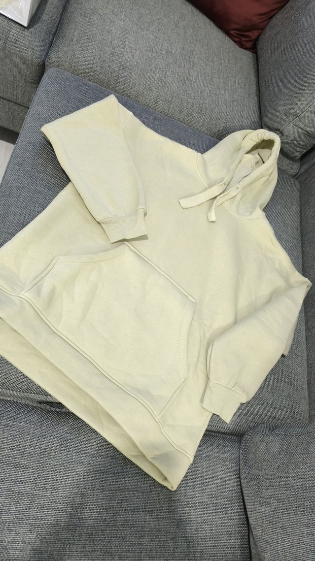 Kadın Gri Kapüşonlu Sweatshirt - Görsel 2