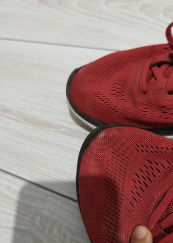 Kırmızı Bağcıklı Kadın Spor Ayakkabı orijinal - Görsel 3