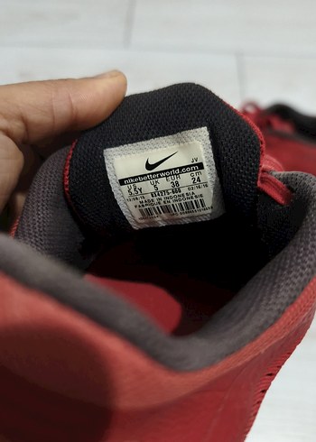 Kırmızı Bağcıklı Kadın Spor Ayakkabı orijinal - Görsel 5