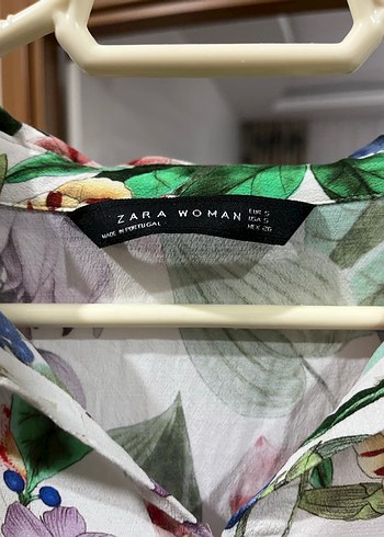 ZARA Çiçek Desenli Uzun Kollu Kadın Tunik - Görsel 3