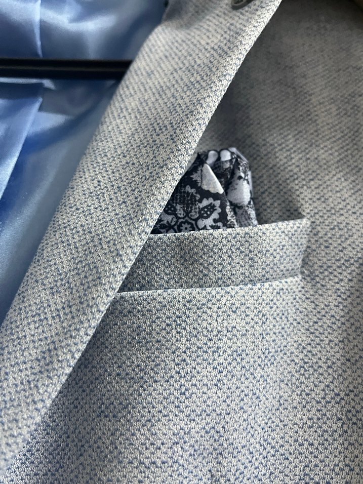 Mavi Erkek Düğmeli Ceket  Beden-48 - Görsel 3