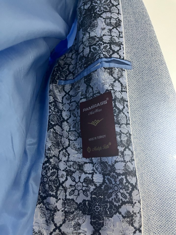 Mavi Erkek Düğmeli Ceket  Beden-48 - Görsel 2