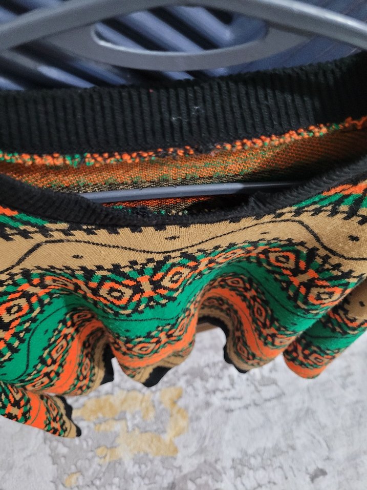 renkli bol kesim kazak standart beden - Görsel 3