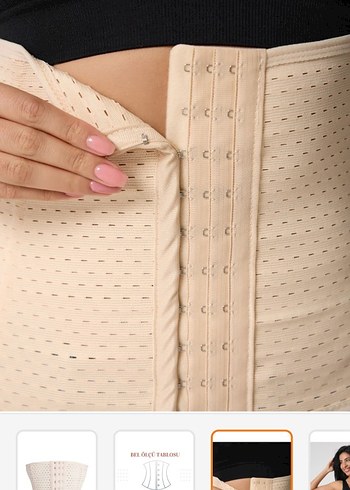 Bayan korse 4XL beden 1 kere giyildi ten rengi - Görsel 2