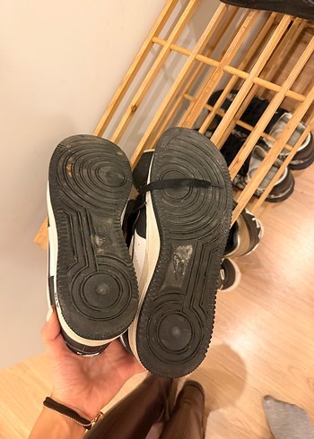 Nike Siyah Beyaz Spor Ayakkabı - Görsel 5