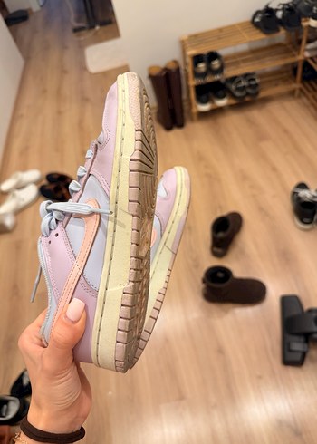 Pembe Pastel Renkli Bağcıklı Kadın Spor Ayakkabı - Görsel 3