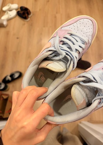 Pembe Pastel Renkli Bağcıklı Kadın Spor Ayakkabı - Görsel 2