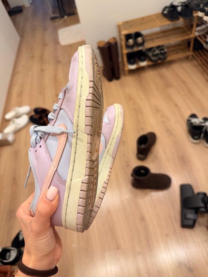 Pembe Pastel Renkli Bağcıklı Kadın Spor Ayakkabı - Görsel 3