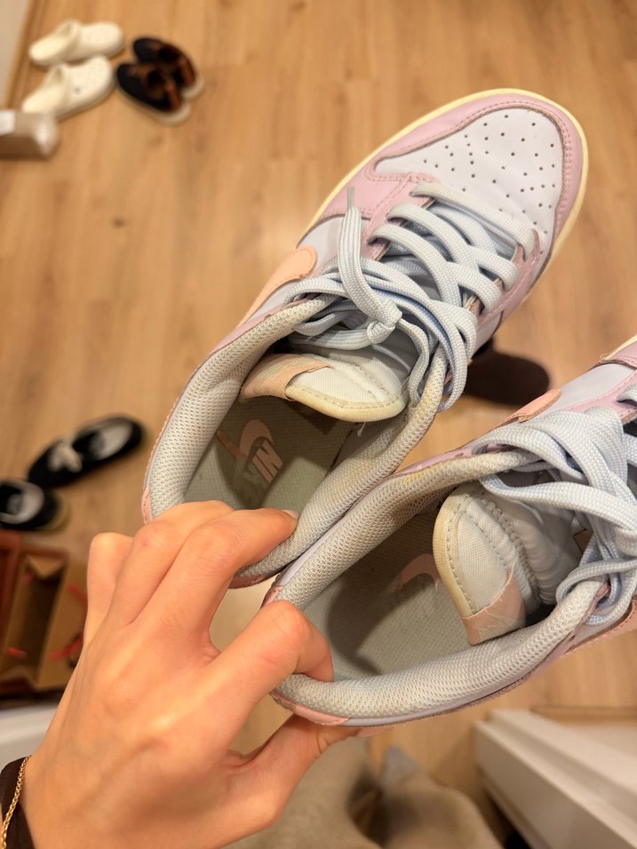 Pembe Pastel Renkli Bağcıklı Kadın Spor Ayakkabı - Görsel 2