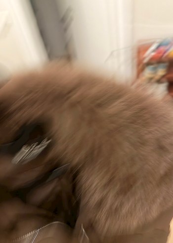 Kahverengi Kadın Kürklü Kış Montu - Görsel 3