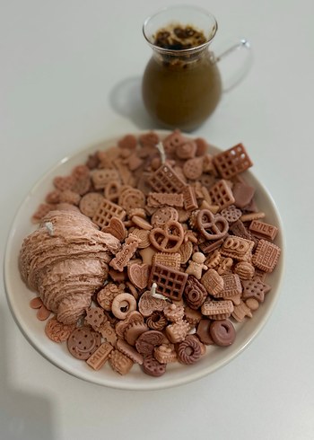 Bohem tarzda kahverengi tabak - Görsel 2