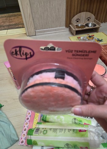Eklips 2 li Pembe Yüz Temizleme Süngeri - Görsel 3