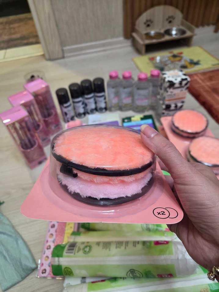 Eklips 2 li Pembe Yüz Temizleme Süngeri - Görsel 2