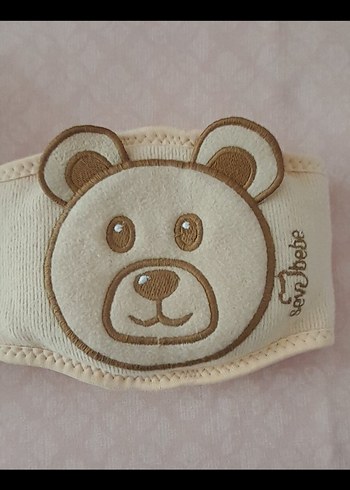 Kiraz Çekirdekli Bebek Bel Bandı - Bej - Görsel 2