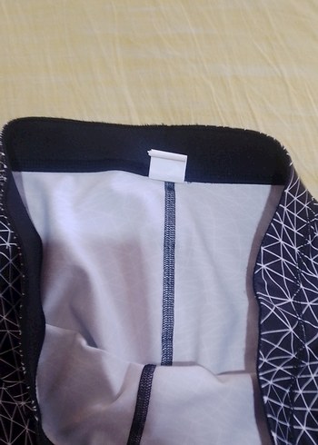 Lacivert Gri Desenli Kadın Spor Tayt - Görsel 3