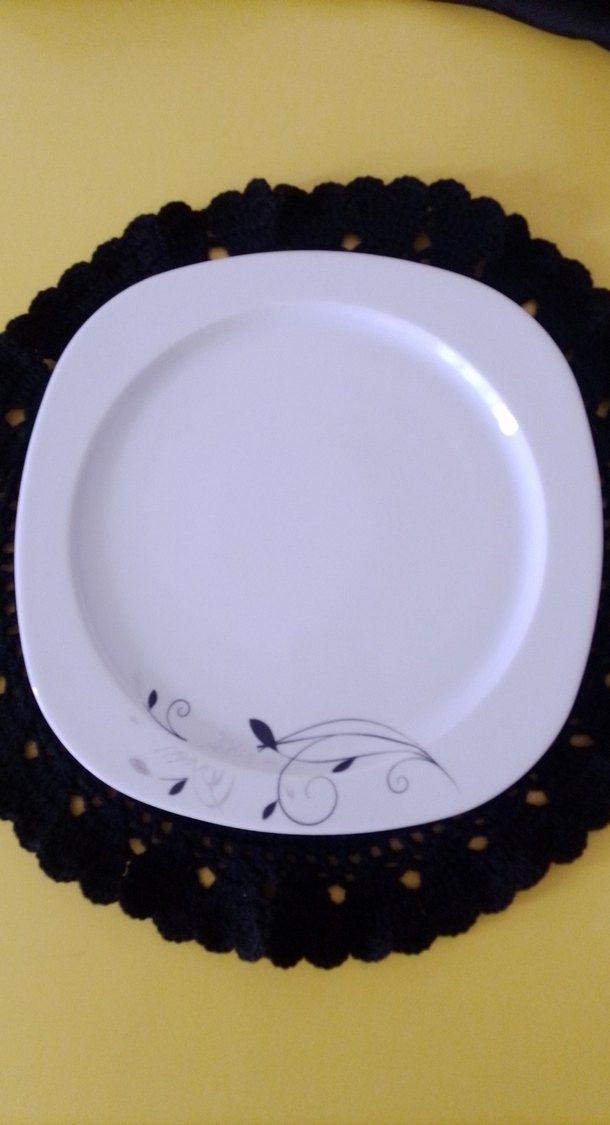 Siyah örgü supla ve bardak altlığı - Görsel 3