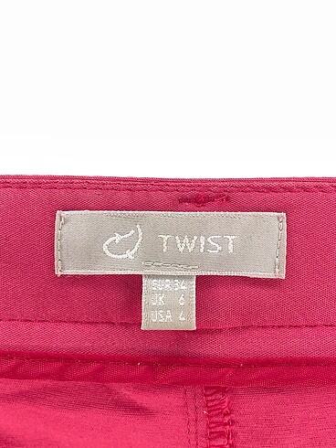 34 Beden pembe Renk Twist Kumaş Pantolon %70 İndirimli.