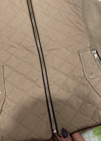 Kahverengi Fermuarlı Kadın Yelek - Görsel 4